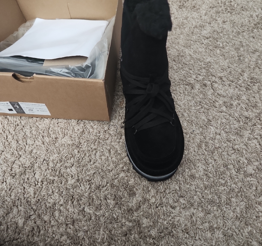 Kids Black Suede Shoes